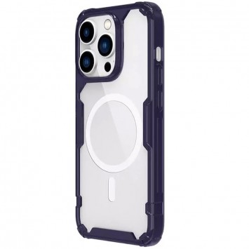 TPU чехол Nillkin Nature Pro Magnetic для Apple iPhone 14 Pro (6.1"), Темно-фиолетовый (прозрачный) - Чехлы для iPhone 14 Pro - изображение 1