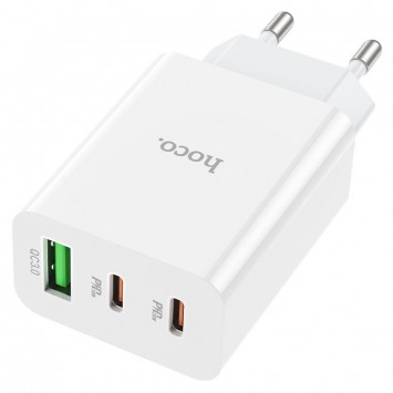 Зарядное устройство Hoco C99A dual port PD 20W+QC3.0, Белый - Сетевые зарядные устройства (220 В) - изображение 2