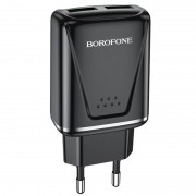 Зарядний пристрій Borofone BA54A QC3.0 (2USB/3A/18W), Чорний