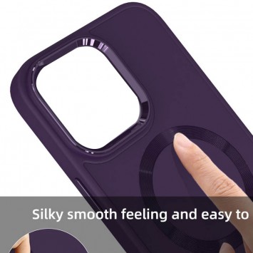 TPU чехол Bonbon Metal Style with MagSafe для Apple iPhone 11 (6.1"), Фиолетовый / Dark Purple - Чехлы для iPhone 11 - изображение 3