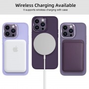 TPU чохол Bonbon Metal Style with MagSafe для Apple iPhone 12 Pro / 12 (6.1"), Фіолетовий / Dark Purple