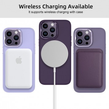 TPU чохол Bonbon Metal Style with MagSafe для Apple iPhone 13 Pro (6.1"), Фіолетовий / Dark Purple - Чохли для iPhone 13 Pro - зображення 2 