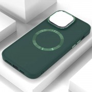 TPU чохол Bonbon Metal Style with MagSafe для Apple iPhone 14 (6.1"), Зелений / Army Green
