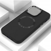 TPU чохол Bonbon Metal Style with MagSafe для Apple iPhone 14 Plus (6.7"), Чорний / Black