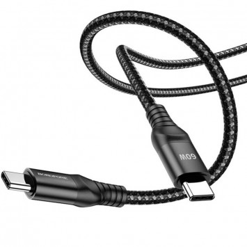 Кабель телефону Borofone BX56 60W Type-C to Type-C (1.5m), Black - Type-C кабелі - зображення 1 
