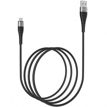 Дата кабель Borofone BX32 Munificent USB to MicroUSB (1m), Чорний - MicroUSB кабелі - зображення 1 