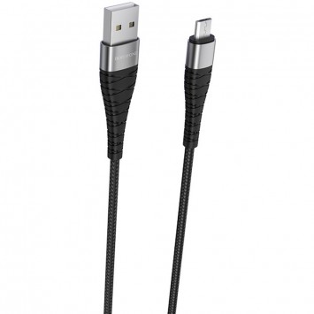 Дата кабель Borofone BX32 USB-MicroUSB (1m), Черный - MicroUSB кабели - изображение 3