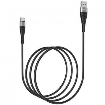 USB кабель Borofone BX32 Munificent USB to Type-C (1m), Чорний - Type-C кабелі - зображення 1 