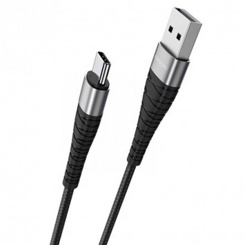 USB кабель Borofone BX32 Munificent USB to Type-C (1m), Чорний - Type-C кабелі - зображення 4 