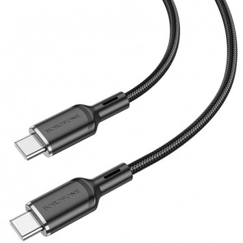 Кабель телефону Borofone BX90 Cyber USB to Type-C (1m), Black - Type-C кабелі - зображення 1 