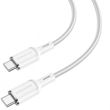 Кабель для телефону Borofone BX90 Cyber USB to Type-C (1m), White - Type-C кабелі - зображення 1 