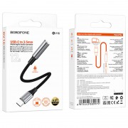 Перехідник Borofone BV16 Type-C to 3.5mm, Metal gray