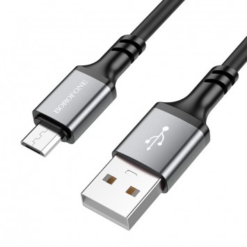 Кабель телефону Borofone BX83 Famous USB to Micro-USB, Black - MicroUSB кабелі - зображення 1 