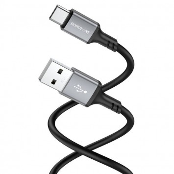 Кабель для телефона Borofone BX83 Famous USB to Type-C, Black - Type-C кабели - изображение 1