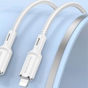 Кабель Айфона Borofone BX90 Cyber USB to Lightning (1m), White