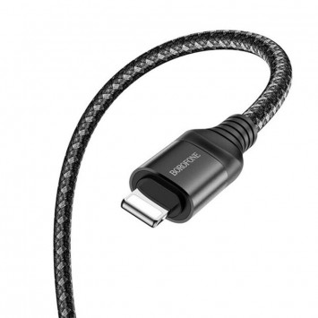 Кабель для айфон Borofone BX56 Светодиодный USB to Lightning (1m), Black - Lightning - изображение 2