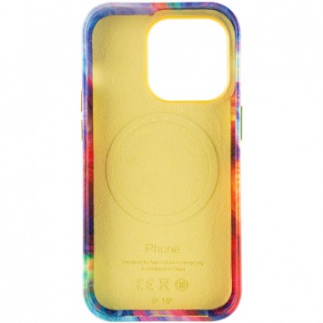 Шкіряний чохол Colour Splash with MagSafe для Apple iPhone 14 Pro (6.1"), Yellow / Red - Чохли для iPhone 14 Pro - зображення 3 