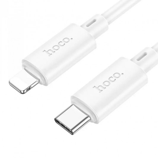 Кабель USB для Айфон Hoco X88 Gratified PD 20W Type-C to Lightning (1m), White - зображення 1 