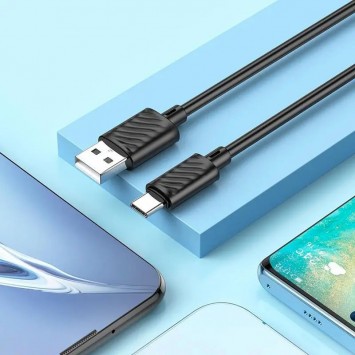 Дата кабель Hoco X88 Gratified USB to Type-C (1m), Чорний - Type-C кабелі - зображення 4 