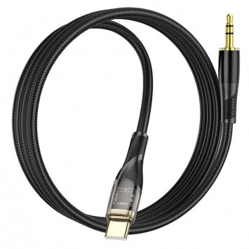 Аудио кабель Aux Hoco UPA25 (AUX 3.5 to Type-C) (1m), Black - Кабели / Переходники - изображение 1