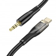 Аудио кабель Aux Hoco UPA25 (AUX 3.5 to Type-C) (1m), Black