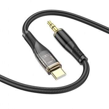 Аудио кабель Aux Hoco UPA25 (AUX 3.5 to Type-C) (1m), Black - Кабели / Переходники - изображение 3