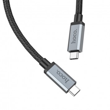 Кабель для телефону Hoco US06 Type-C to Type-C 100W USB3.2 20Gbps (1m), Black - Type-C кабелі - зображення 4 