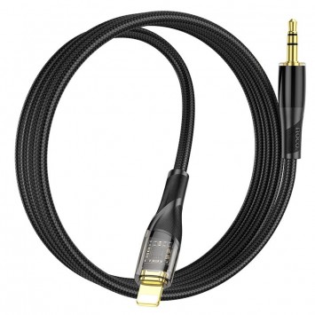 Аудио кабель Aux Hoco UPA25 (AUX 3.5 to Lightning) (1m), Black - Кабели / Переходники - изображение 3