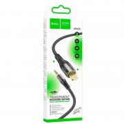 Аудио кабель Aux Hoco UPA25 (AUX 3.5 to Lightning) (1m), Black