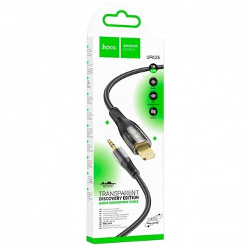 Аудио кабель Aux Hoco UPA25 (AUX 3.5 to Lightning) (1m), Black - Кабели / Переходники - изображение 5