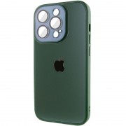 Чехол TPU+Glass Sapphire Midnight для Apple iPhone 14 Pro (6.1"), Зеленый / Forest green