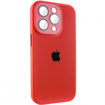 Чехол TPU+Glass Sapphire Midnight для Apple iPhone 14 Pro (6.1"), Красный / Red - Чехлы для iPhone 14 Pro - изображение 1