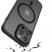 TPU+PC чохол Metal Buttons with MagSafe Colorful для Apple iPhone 14 Pro (6.1"), Чорний