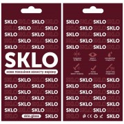 Захисне скло SKLO 3D (full glue) для TECNO Spark 6 Go, Чорний