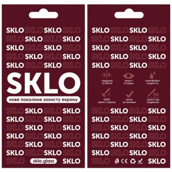 Захисне скло SKLO 3D (full glue) для TECNO Spark 7 / Spark 7 Go, Чорний - Інші моделі - зображення 3 