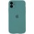 Чохол Silicone Case Full Camera Protective (AA) Для Apple iPhone 12 ( Зелений / Pine green)