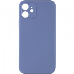 Силіконовий чохол Candy Full Camera Для Apple iPhone 12 (Блакитний / Mist blue ) 