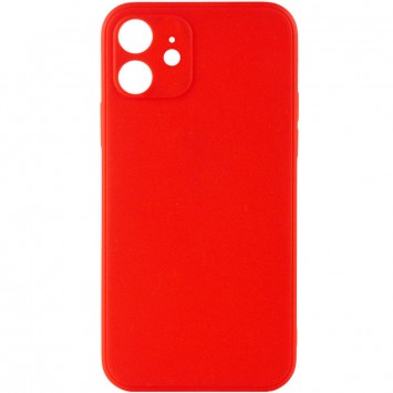 Силіконовий чохол Candy Full Camera Для Apple iPhone 12 (Червоний / Red ) 