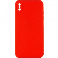 Силіконовий чохол Candy Full Camera Для Apple iPhone XS Max (Червоний / Red ) 