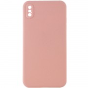 Силіконовий чохол Candy Full Camera Для Apple iPhone XS Max (рожевий / Pink Sand)