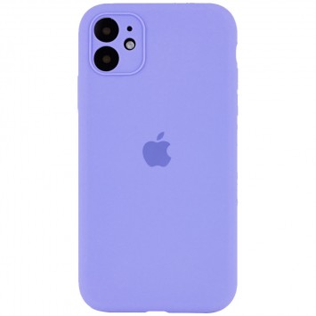 Чохол Silicone Case Full Camera Protective (AA) для Apple iPhone 12 (Бузковий / Dasheen)