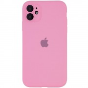 Чохол Silicone Case для iPhone 12 з захистом камери (AA) - Рожевий