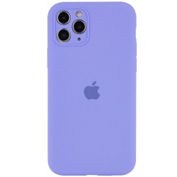 Чохол Silicone Case Full Camera Protective (AA) для Apple iPhone 12 Pro (Бузковий / Dasheen)