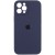 Чохол Apple iPhone 12 Pro Max (6.7"") - Silicone Case Full Camera Protective (AA) (Темно-синій / Midnight blue)