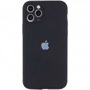 Чехол для Apple iPhone 12 Pro Max (6.7"") - Silicone Case Full Camera Protective (AA) Черный / Black