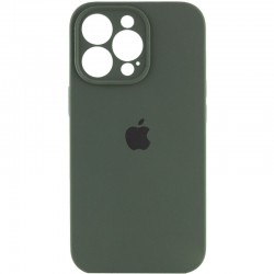 Чехол Silicone Case Full Camera Protective (AA) для Apple iPhone 13 Pro (6.1"") Зеленый / Cyprus Green