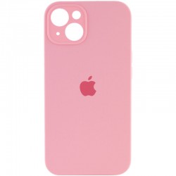 Чехол Silicone Case Full Camera Protective (AA) для Apple iPhone 13 (6.1"") Розовый / Light pink