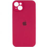 Чехол для Apple iPhone 14 (6.1"") - Silicone Case Full Camera Protective (AA) Красный / Rose Red