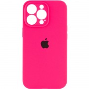 Чохол на Apple iPhone 14 Pro (6.1"") - Silicone Case Full Camera Protective (AA) Рожевий / Barbie pink