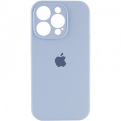 Чехол для iPhone 14 Pro Max - Silicone Case Full Camera Protective (AA), Голубой / Lilac Blue